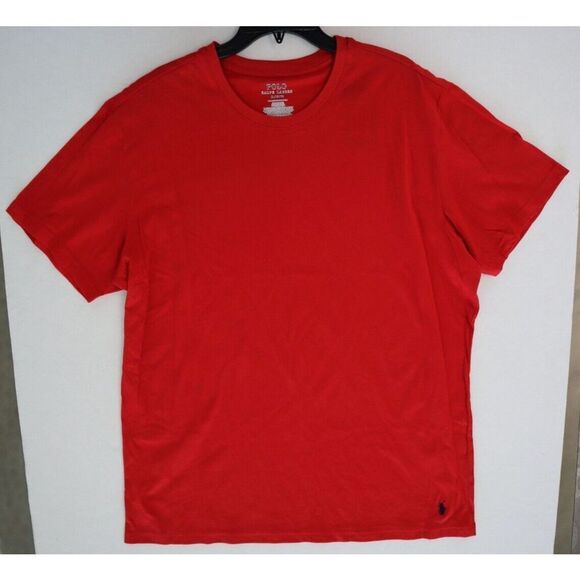 Polo Ralph Lauren PL86SR Men's Sz XL Red Classic Fit Pony Crew Neck T-Shirt - Picture 1 of 4